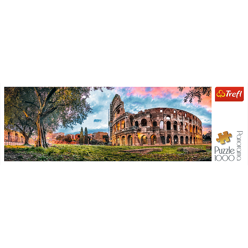 Trefl 1000 piece Panorama Jigsaw Puzzles Colosseum at dawn Rome