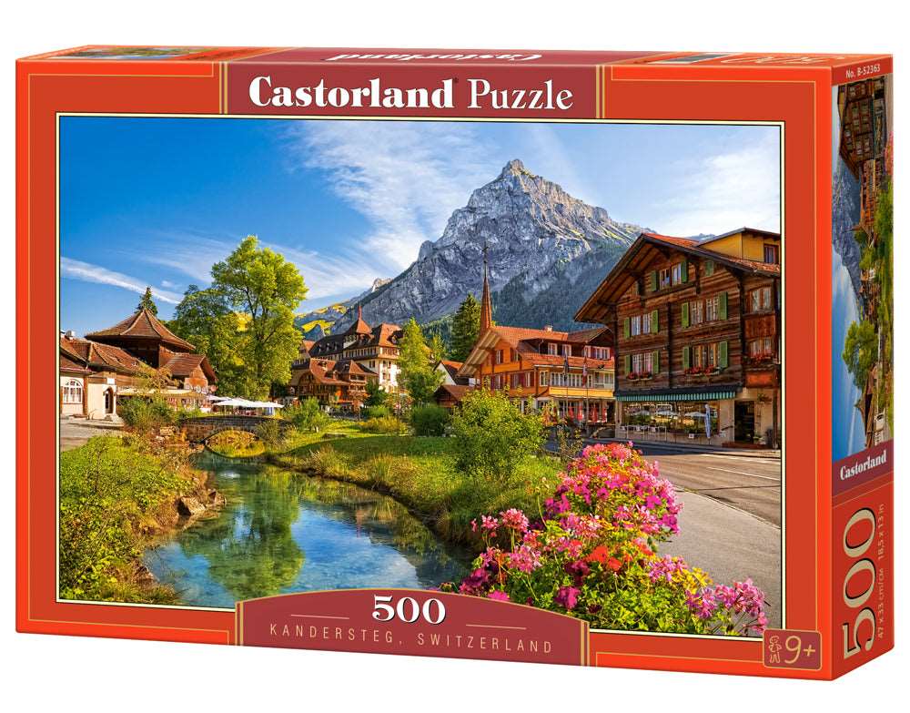 Trefl 'A Quiet Haven' 500-Piece Jigsaw Puzzle – 48x34 Cm, Serene River House Scene, For Ages 10+, High-Quality Print