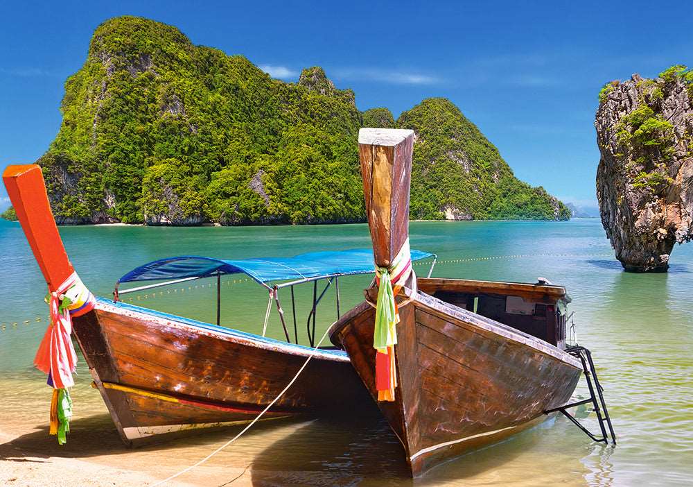 500 Piece Jigsaw Puzzle, Khao Phing Kan, Thailand, Asia, Holiday puzzle, touristic place, beach, ocean puzzle, Adult Puzzles, Castorland B-53551