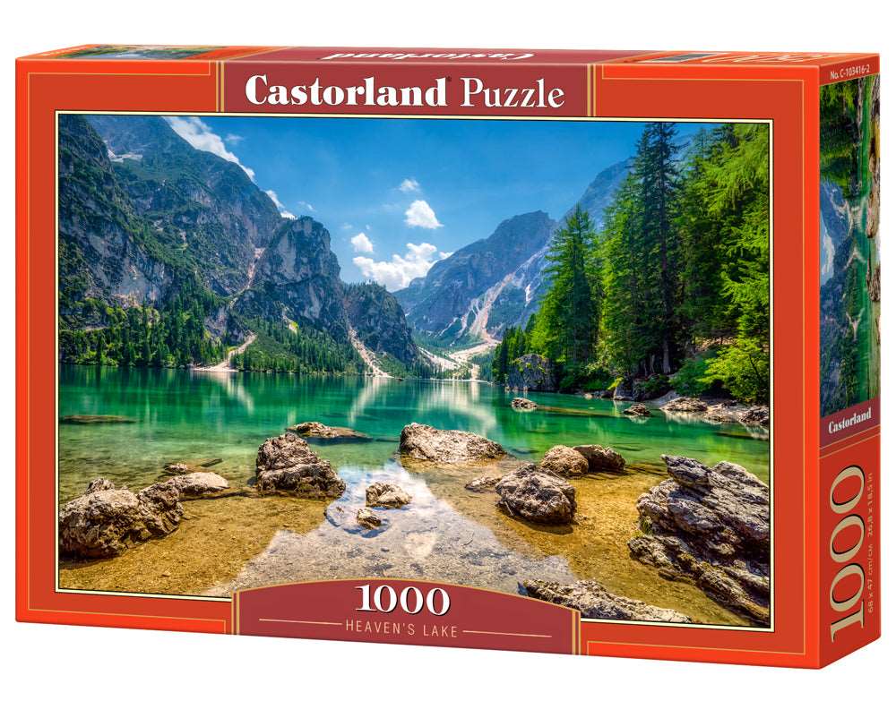 1000 Piece Jigsaw Puzzle, Heaven's Lake, Pragser Wildsee in the Dolomites, Italy, Adult Puzzle, Castorland C-103416-2