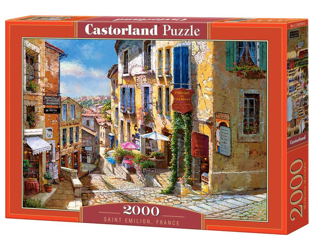 2000 Piece Jigsaw Puzzle, Saint Emilion, France, Puzzle of France, village, Adult Puzzles, Castorland C-200740-2