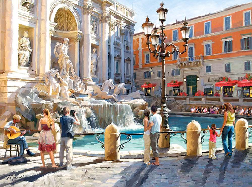 3000 Piece Jigsaw Puzzle, The Trevi Fountain, Rome, Italy, Baroque Art., Adult Puzzles, Castorland C-300389-2